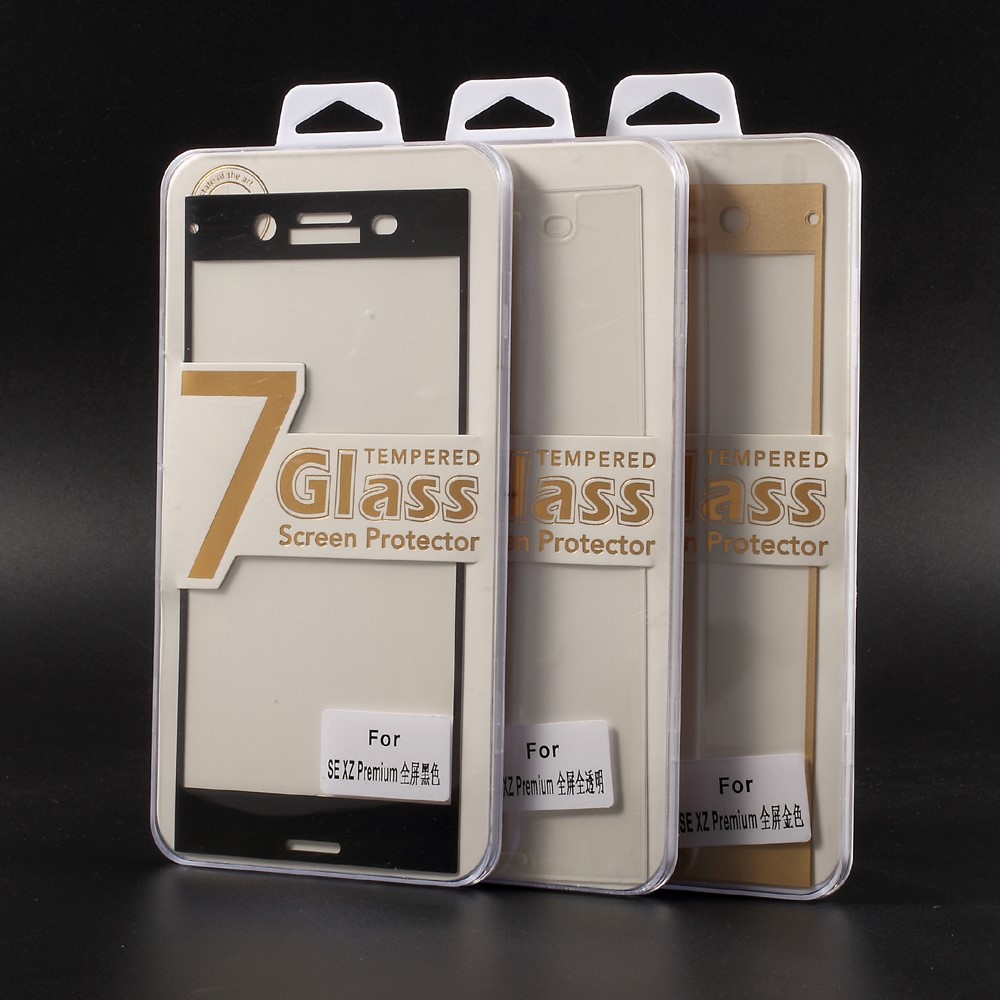 For Sony Xperia XZ Premium Full Size Tempered Glass Screen Protector - Black-8
