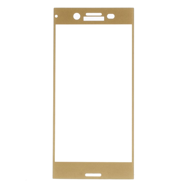 Full Size Tempered Glass Screen Film for Sony Xperia XZ Premium - Gold-1
