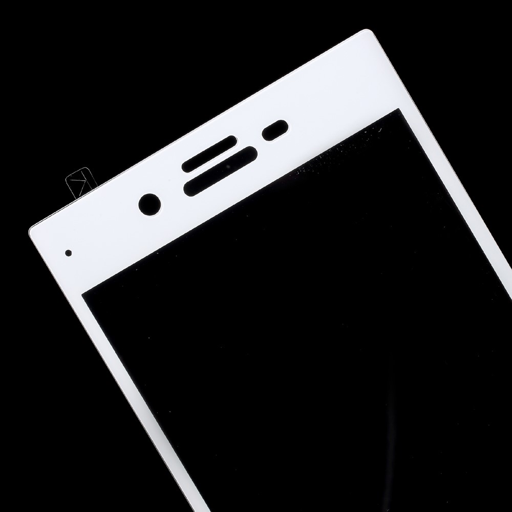 Full Size Arc Edge Tempered Glass Screen Protector for Sony Xperia XZ / XZs - White