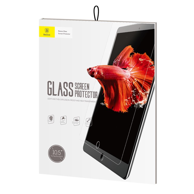 BASEUS 0.3mm HD Clear Tempered Glass Screen Guard Film for iPad Pro 10.5 (2017)-9