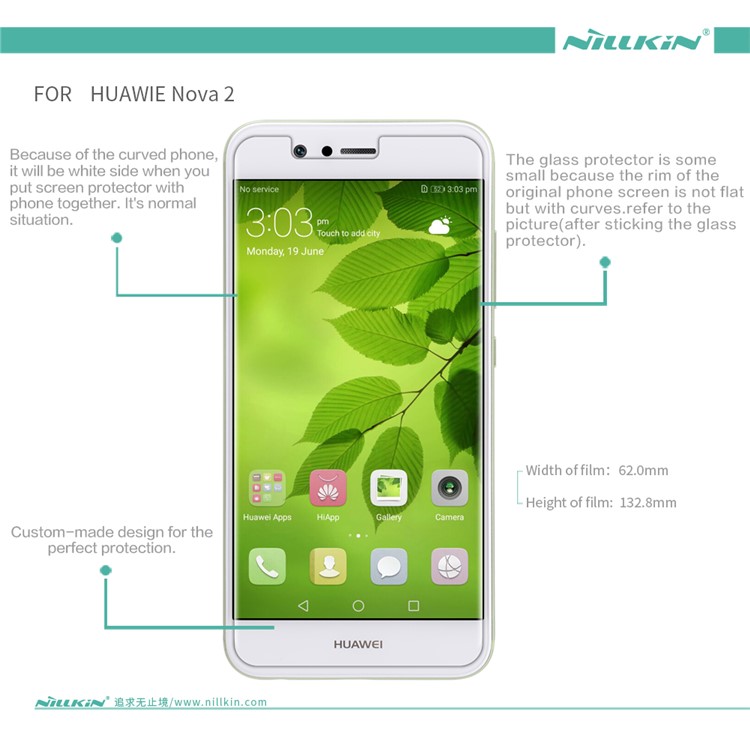 NILLKIN Matte Protective Film for Huawei Nova 2-6