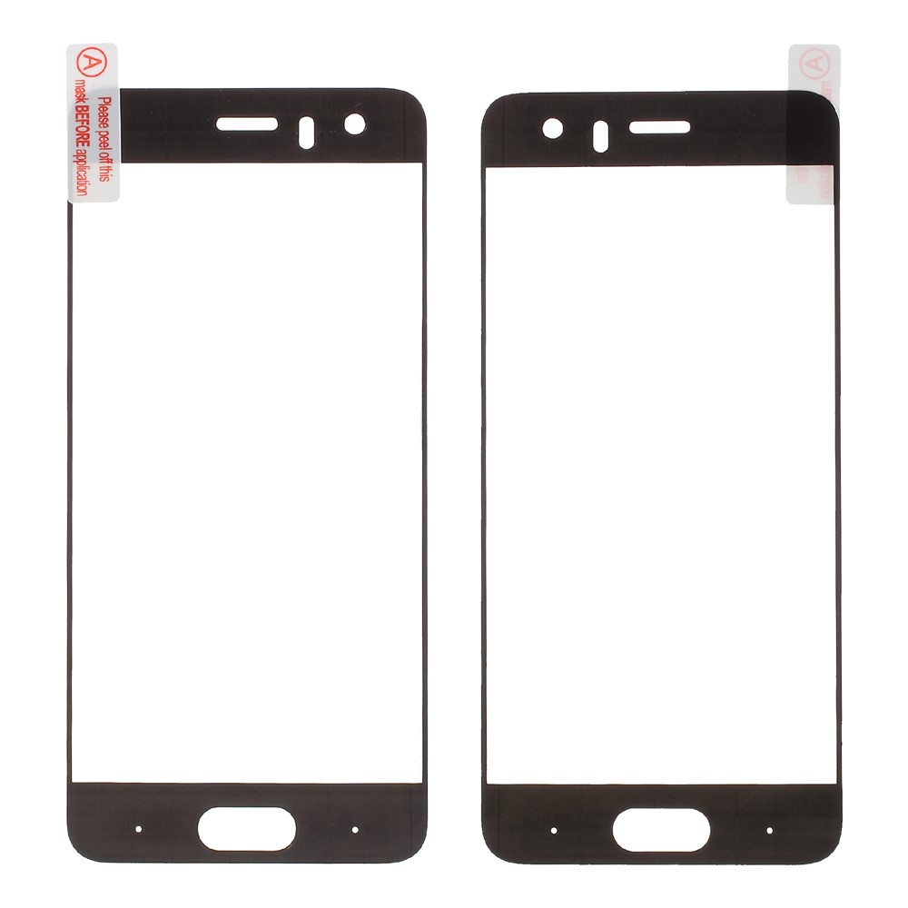 Silk Printing Full Screen Tempered Glass Protector Guard for Huawei Honor 9 - Black-1