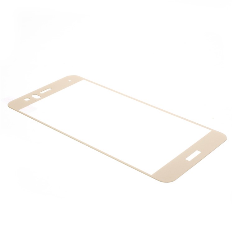Silk Printing Full Coverage Tempered Glass Screen Protector Film (Arc Edge) for Huawei P10 Lite - Gold-3