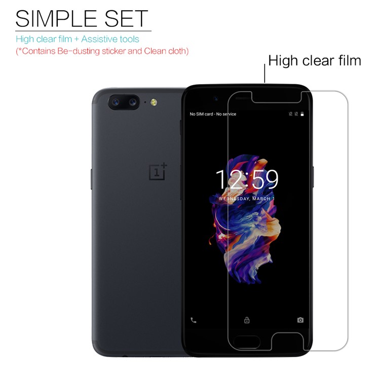 NILLKIN 0.13mm HD Anti-scratch Soft Screen Protector for OnePlus 5-5