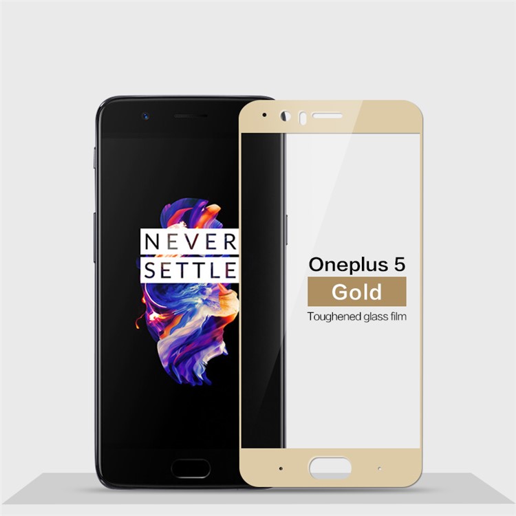 

MOFI Полная Покрышка Для Дуги С Закругленными Стеклами Для Экрана Oneplus 5 - Золото, OnePlus 5