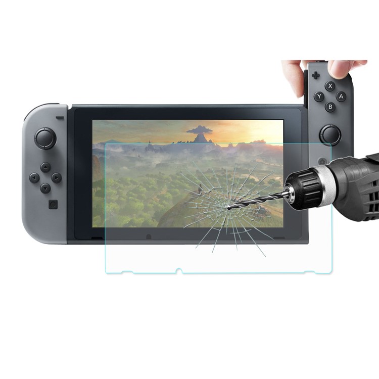 HAT PRINCE 0.33mm Arc Edge 9H Tempered Glass Screen Protector Film for Nintendo Switch-1