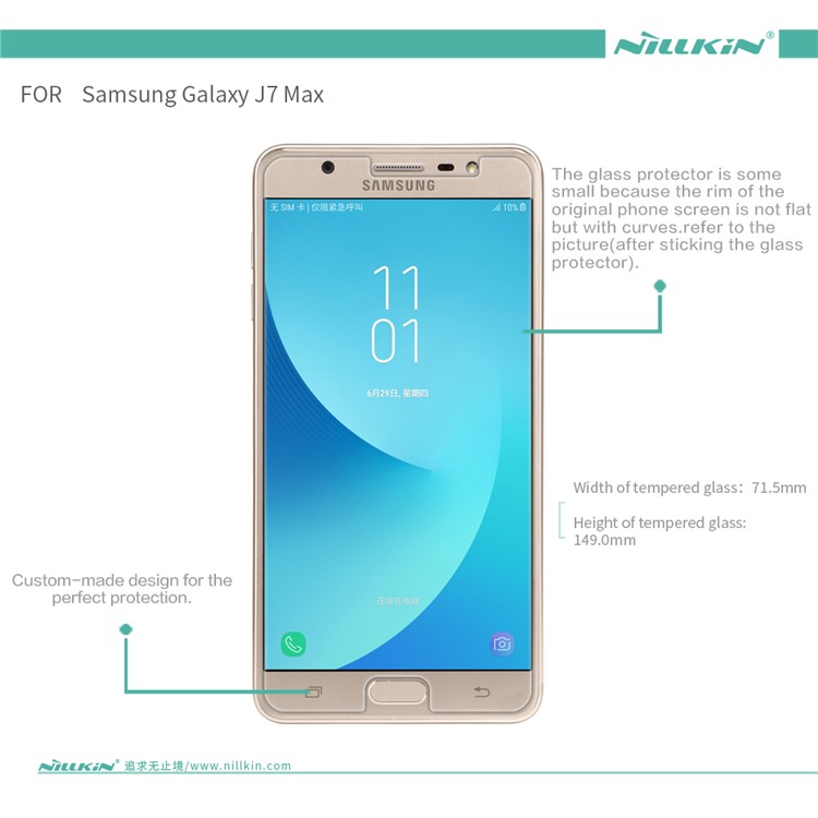NILLKIN Amazing H+PRO Tempered Glass Screen Protector Anti-Explosion for Samsung Galaxy J7 Max-12