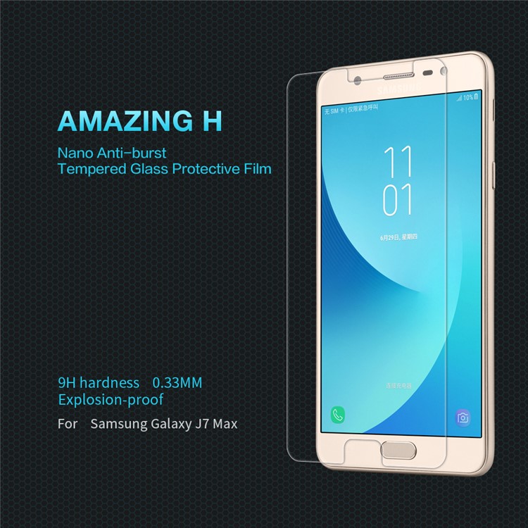NILLKIN Amazing H Tempered Glass Screen Protector Anti-Explosion for Samsung Galaxy J7 Max-1