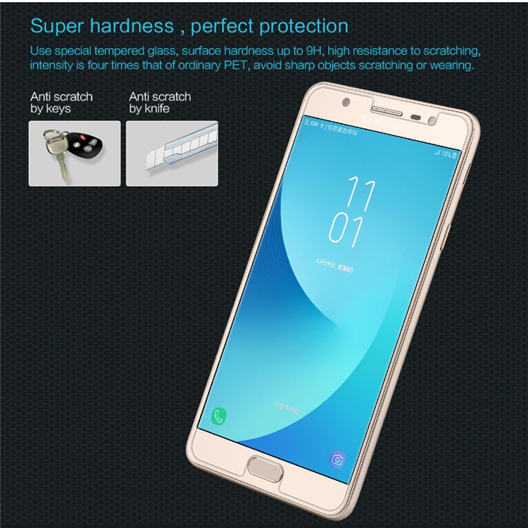 NILLKIN Amazing H Tempered Glass Screen Protector Anti-Explosion for Samsung Galaxy J7 Max-3