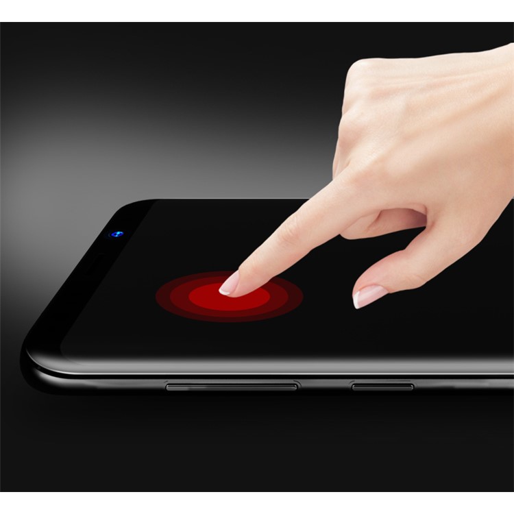 USAMS 3D Curved Full Screen Tempered Glass Protector Film for Samsung Galaxy S8 SM-G950 - Black-2