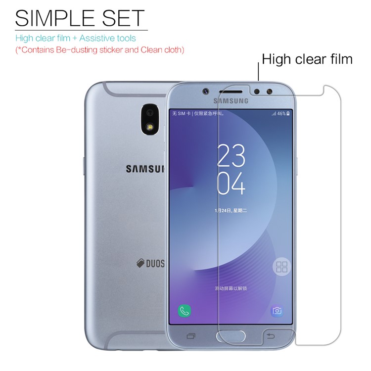 NILLKIN pour Samsung Galaxy J5(2017) contre-Empreinte numérique HD Clear Film de protection écran LCD Mobile Film-5