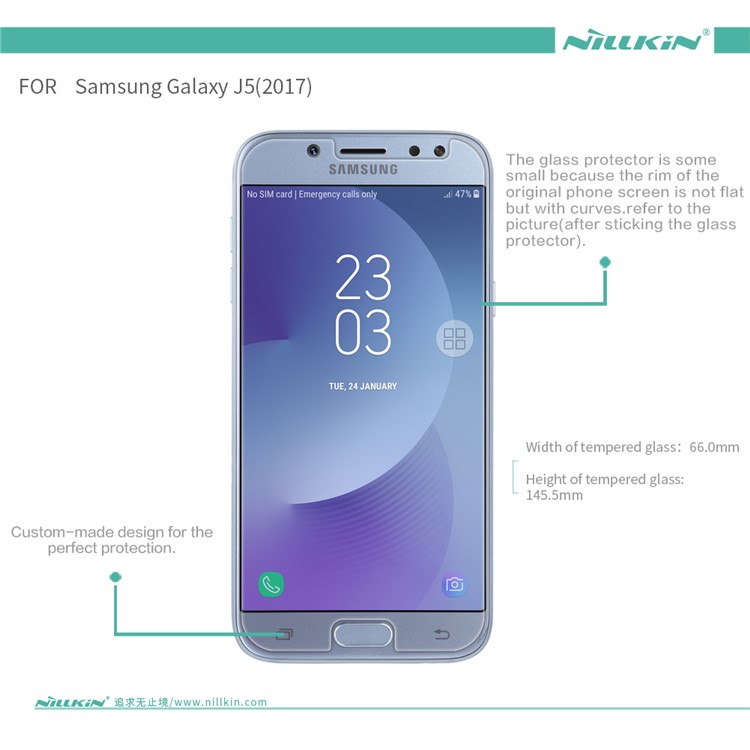 NILLKIN Amazing H Tempered Glass Screen Protector Anti-Explosion for Samsung Galaxy J5 (2017) EU Version-15