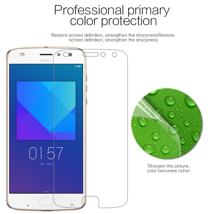 NILLKIN for Motorola Moto Z2 Play Anti-fingerprint HD Clear LCD Screen Protector Film-2