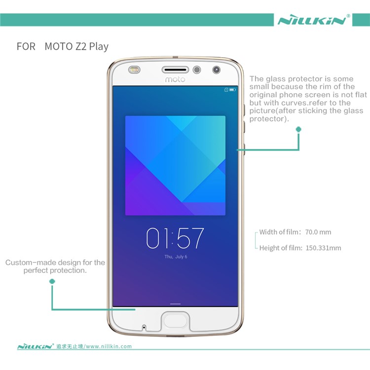 NILLKIN for Motorola Moto Z2 Play Matte Screen Protector Guard Film Anti-scratch-6