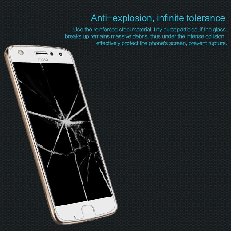 NILLKIN Amazing H Tempered Glass Screen Protector Anti-Explosion for Motorola Moto Z2 Play-4