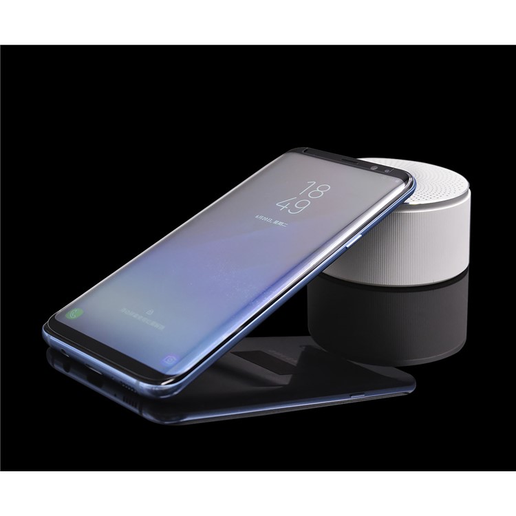 PDGD Silk Print 3D Curved Full Cover Tempered Glass Screen Protector (Opening on Top) for Samsung Galaxy S8 G950 - Black-6