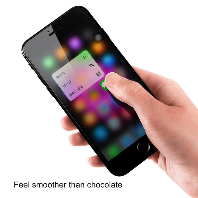 BASEUS 0.23mm Anti-peep Soft PET Edges Full Glue Full Screen Tempered Glass Screen Protector for iPhone 6s 6 - Black-6