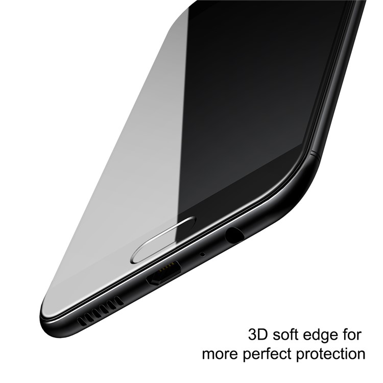 BASEUS 3D Arc Edges Soft PET Full Screen Tempered Glass Protector Film for OPPO R11 - Black-2