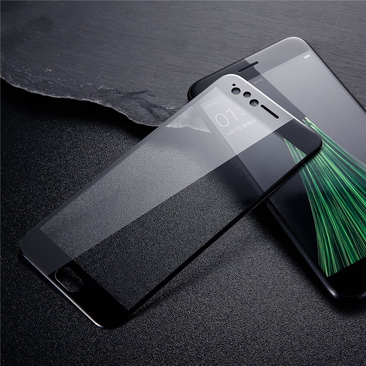 BASEUS 3D Arc Edges Soft PET Full Screen Tempered Glass Protector Film for OPPO R11 - Black-9