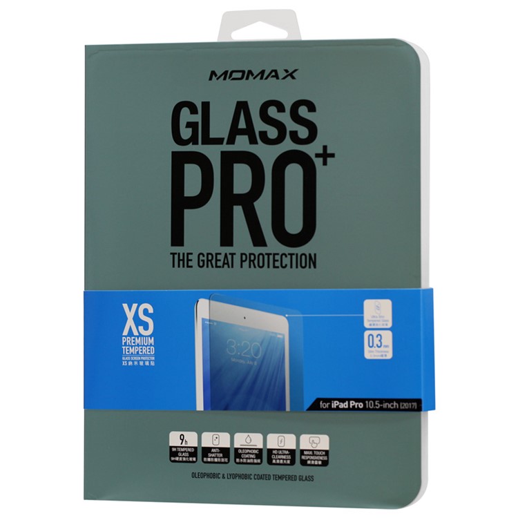 MOMAX 0.3MM Arc Edge Tempered Glass Screen Protector for iPad Pro 10.5 (2017)-7