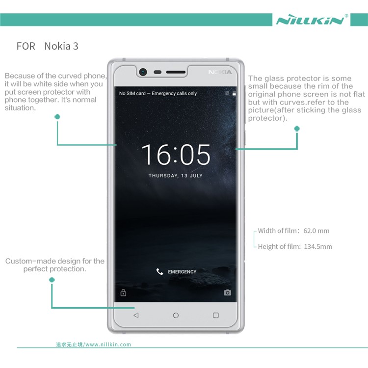 Film di Protezione Dello Schermo LCD Nillkin Matte Per Nokia 3