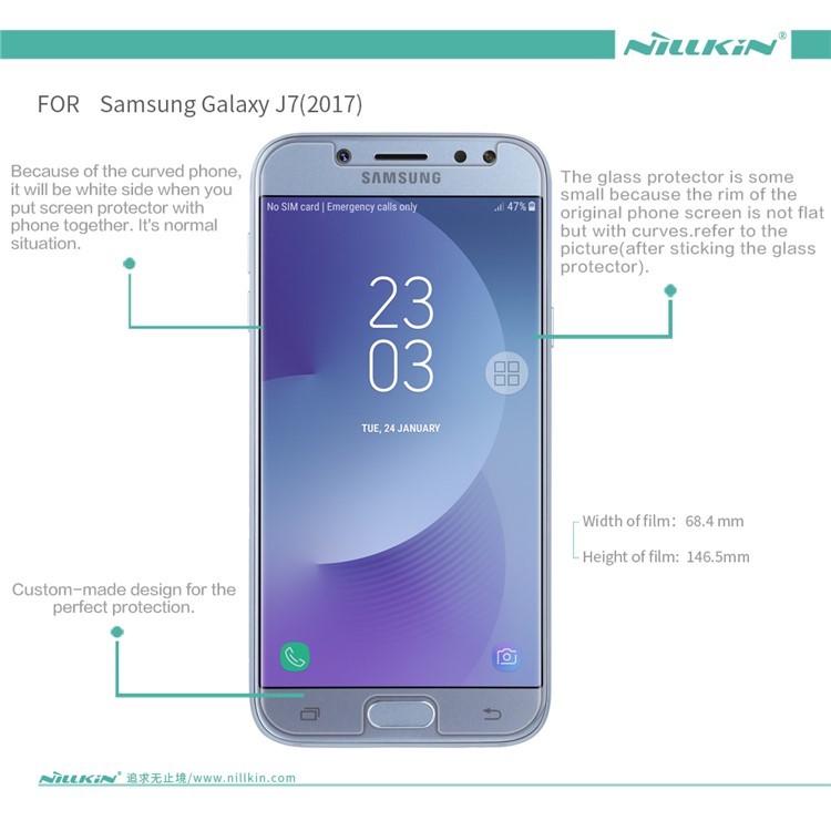 Nillkin 0,13mm HD Anti-Scratch-Soft-Bildschirm Für Samsung Galaxy J7 (2017) EU-Version-6