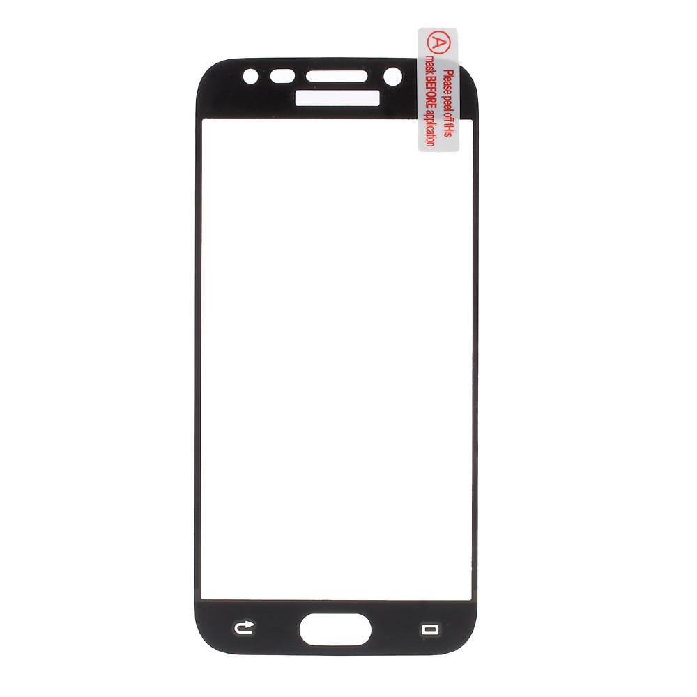 For Samsung Galaxy J5 (2017) EU Version Silk Print Full Cover Tempered Glass Screen Film - Black-2