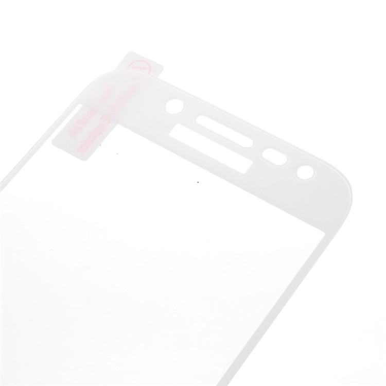 For Samsung Galaxy J5 (2017) EU Version Silk Print Full Cover Tempered Glass Screen Protector Film - White-3