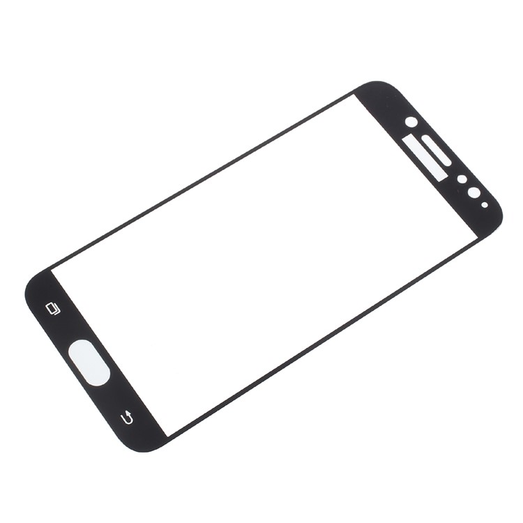 For Samsung Galaxy J7 (2017) EU Version Silk Print Full Cover Tempered Glass Screen Protector Film - Black-5