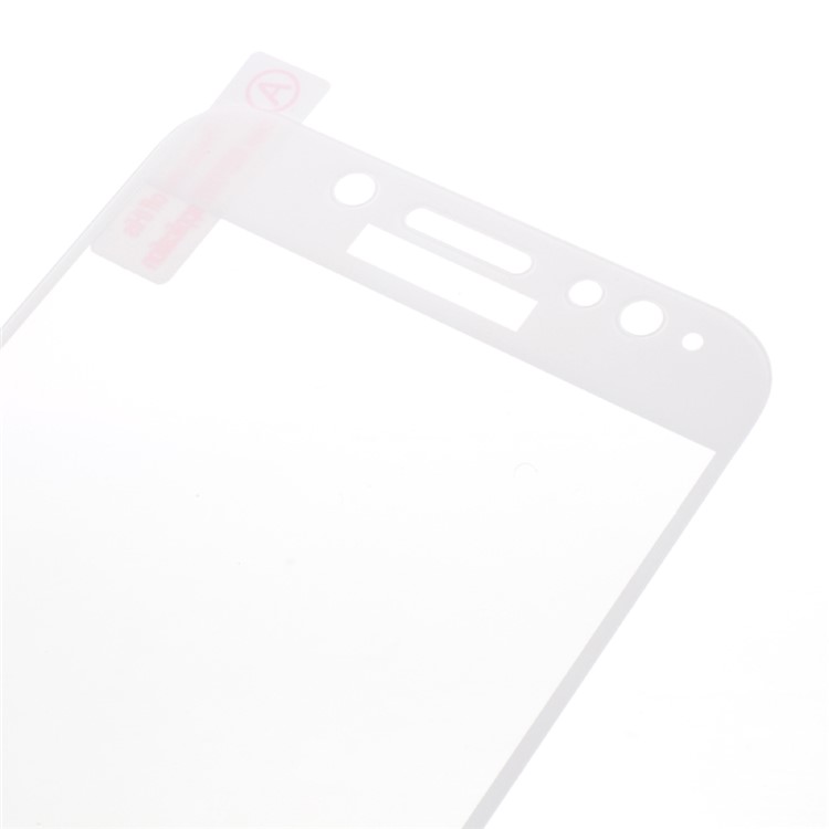 For Samsung Galaxy J7 (2017) EU Version Silk Print Full Cover Tempered Glass Screen Guard Film - White-3