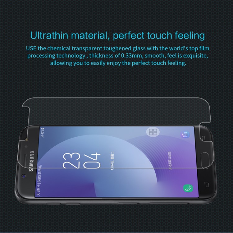 NILLKIN Amazing H Tempered Glass Screen Protector Anti-Explosion for Samsung Galaxy J7 (2017) EU Version-5