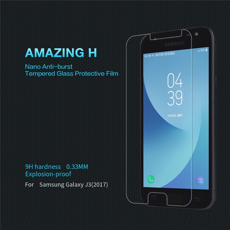 NILLKIN Amazing H Tempered Glass Screen Protector Anti-Explosion for Samsung Galaxy J3 (2017) EU Version-1