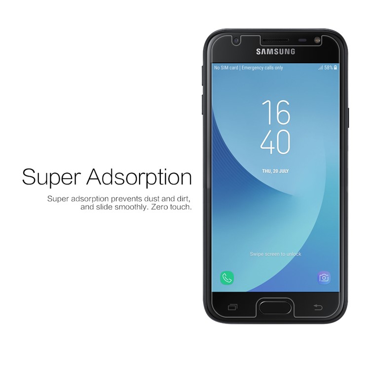 NILLKIN for Samsung Galaxy J3 (2017) EU Version Anti-fingerprint HD Clear LCD Screen Protector Mobile Film-3