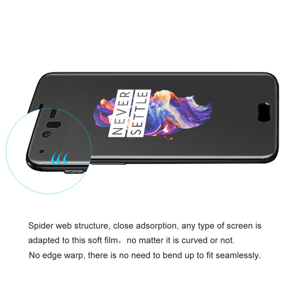HAT PRINCE 0.1mm 3D Full Covered Soft Screen Protector for OnePlus 5-4