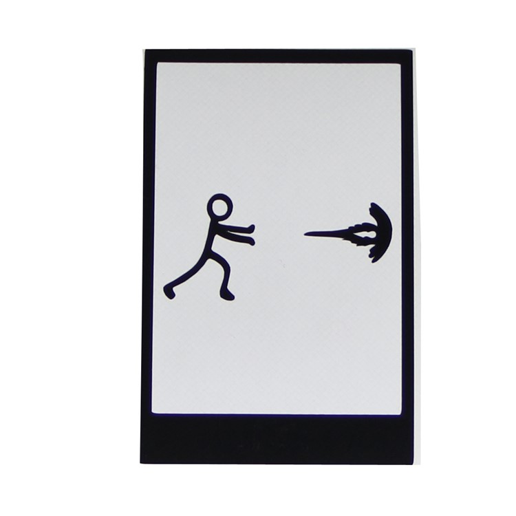 HAT PRINCE Creative Decal Sticker PVC Sticker for iPhone X/8/8 Plus etc. - Man Is Pushing-3