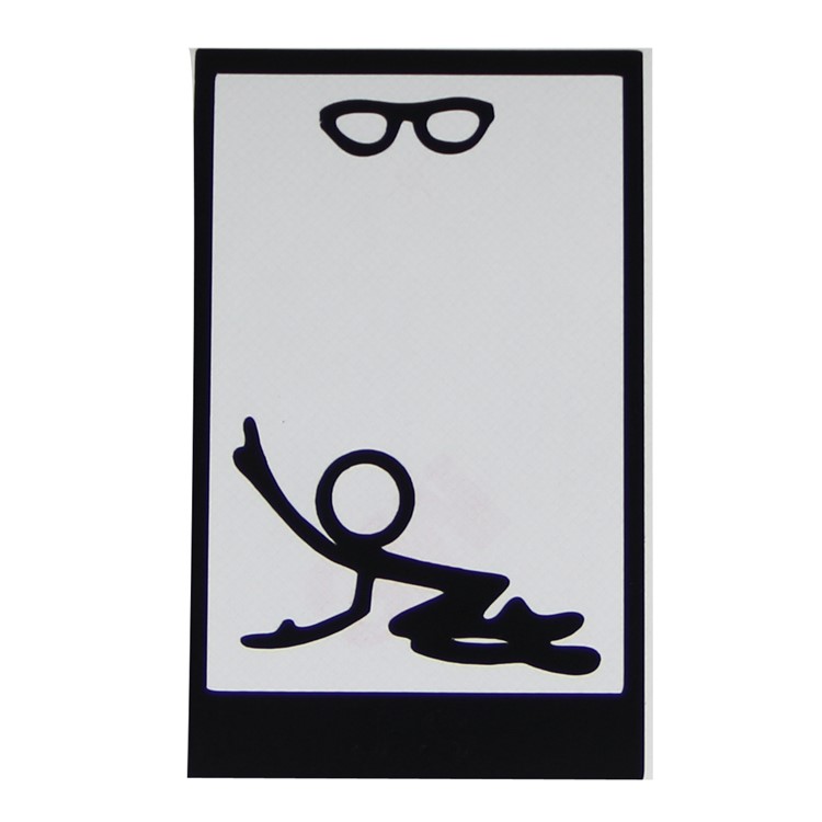 HAT PRINCE Creative PVC Decal Sticker Film for iPhone X/8/8 Plus etc. - Man Is Looking for Glasses-3