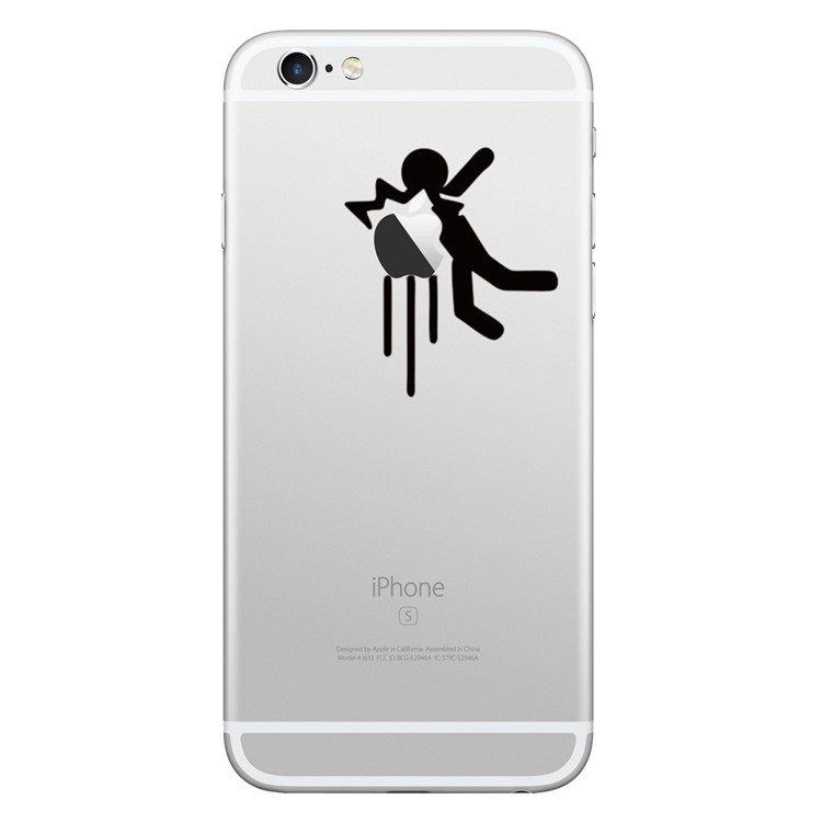 HAT PRINCE Novel PVC Decal Sticker for iPhone X/8/8 Plus - Slipped pattern-1