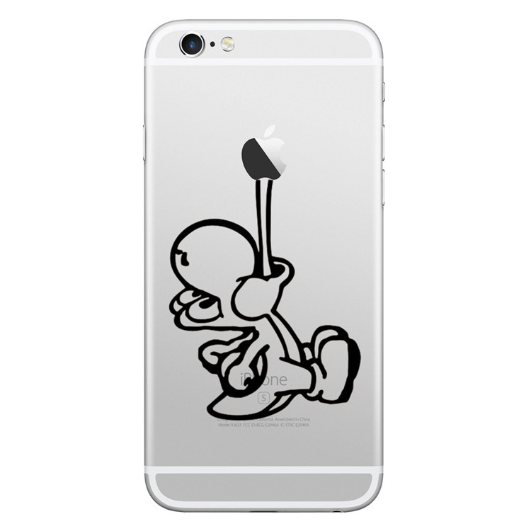 HAT PRINCE Creative PVC Decal Stickers for iPhone X/8/8 Plus etc. - Tongue Out-1