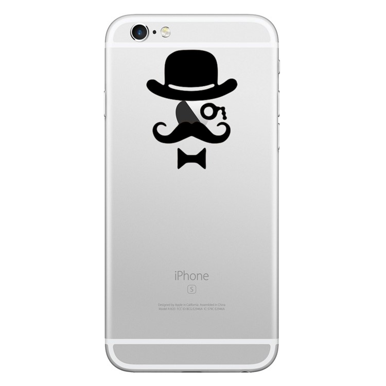 HAT PRINCE Chic Creative PVC Decal Sticker for iPhone X/8/8 Plus etc. - Businessman-1