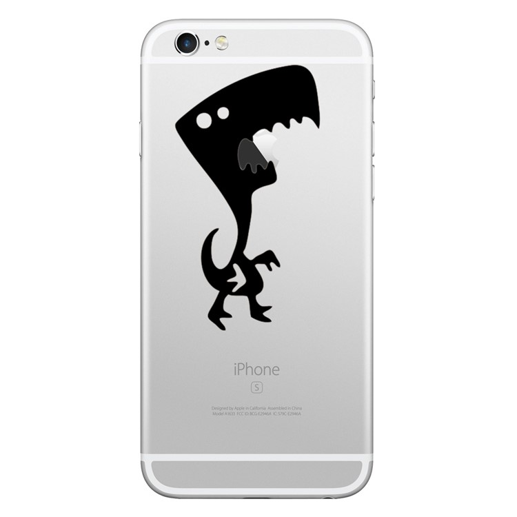 HAT PRINCE Chic PVC Decal Stickers for iPhone X/8/8 Plus etc. - Cartoon Dinosaur-1