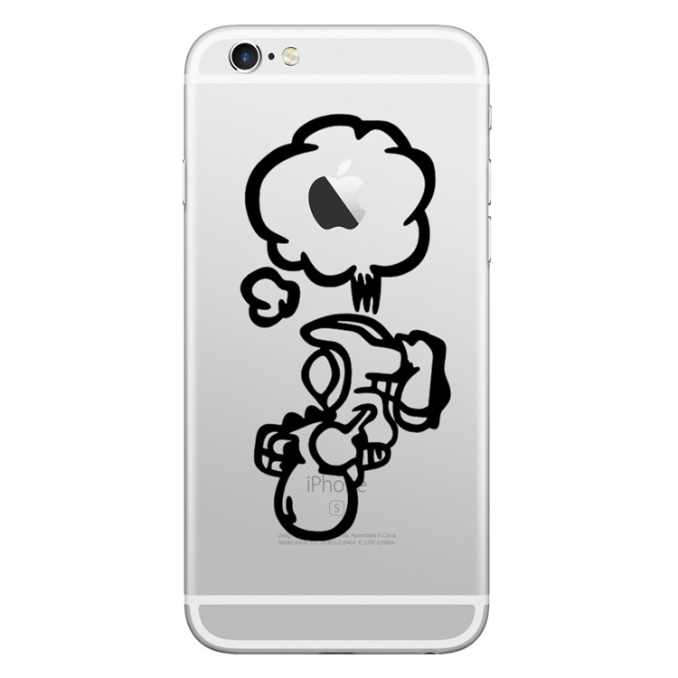 HAT PRINCE Chic PVC Decors Stickers for iPhone X/8/8 Plus etc. - Fart-1