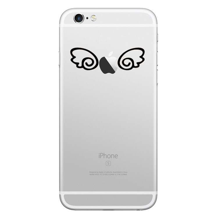 HAT PRINCE Chic PVC Decoration Sticker for iPhone X/8/8 Plus etc. - Wings-1