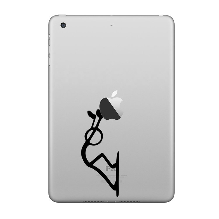 HAT PRINCE Creative Decal Sticker PVC Sticker for iPad 9.7 (2017)/iPad Air 2/iPad Mini 5 etc. - Man Is Pushing-1