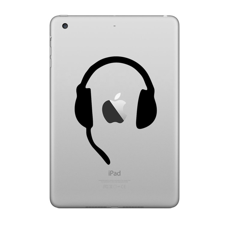 HAT PRINCE Creative Decal Sticker Funny PVC Sticker for iPad 9.7 (2017)/iPad Air 2/iPad Mini 5 etc. - Enjoy Music-1