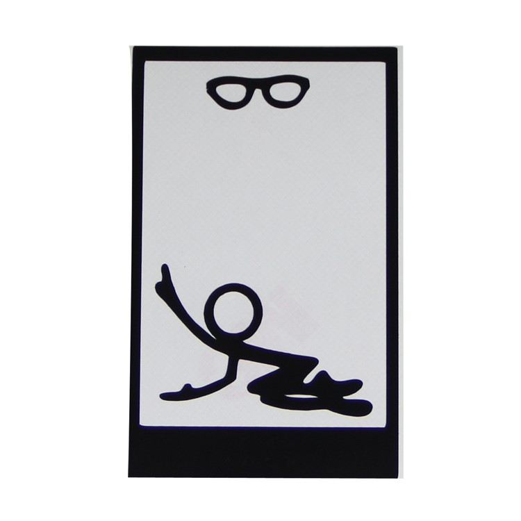 HAT PRINCE Funny PVC Decal Sticker for iPad 9.7 (2017)/iPad Air 2/iPad Mini 5 etc. - Man Is Looking for Glasses-2