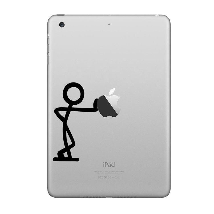 HAT PRINCE Creative PVC Decals Stickers for iPad - Cartoon Man-1