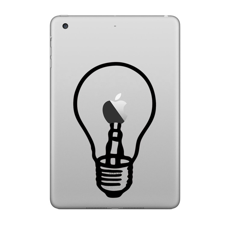 HAT PRINCE Chic Creative PVC Decal Sticker for iPad - Couple in Bulb-1