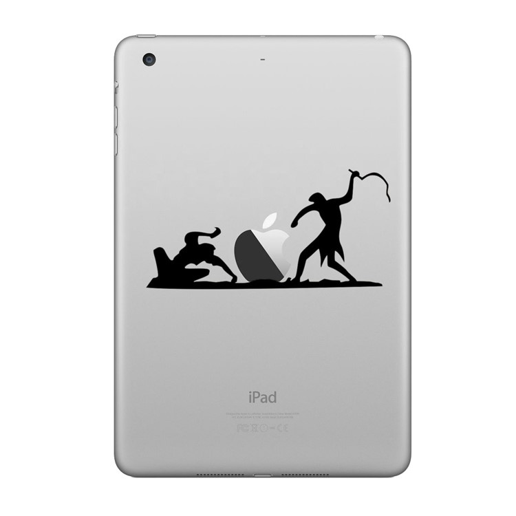 HAT PRINCE Chic Creative PVC Decals Stickers for iPad - Slash Apple-1