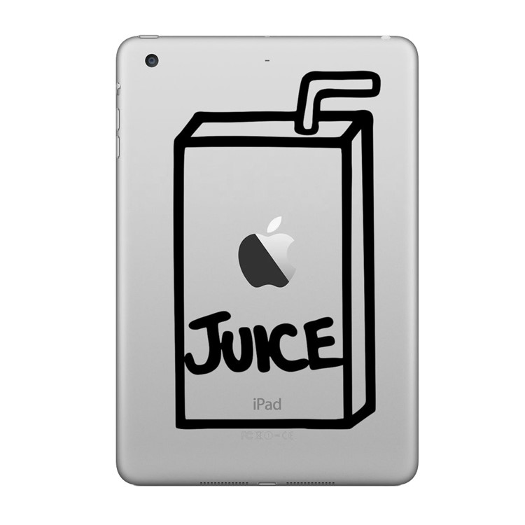 HAT PRINCE Creative PVC Decoration Stickers for iPad - Juice-1