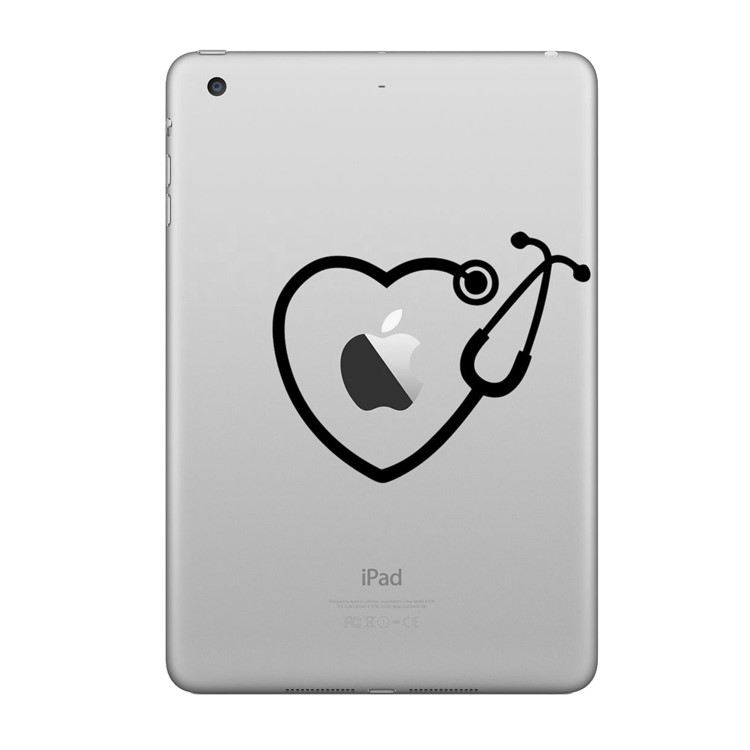 HAT PRINCE Chic Creative PVC Decoration Sticker for iPad - Heart-1